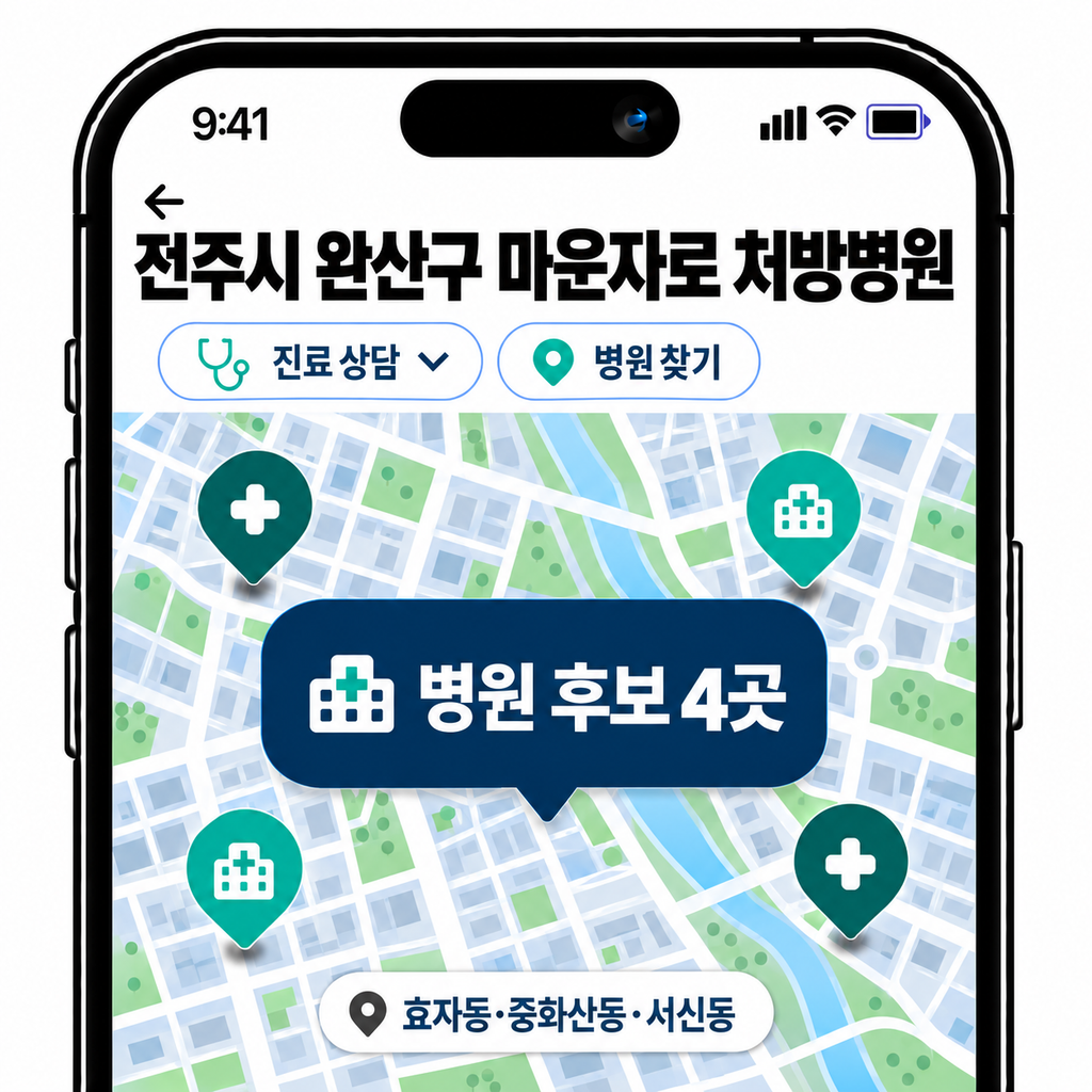 전주시 완산구 마운자로 처방병원 찾기, 효자동 중심으로 비교하는 방법 1 image 126