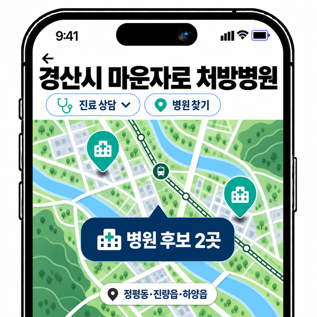 경산시 마운자로 처방병원 찾기, 정평동·진량읍 중심 동선 1 image 136