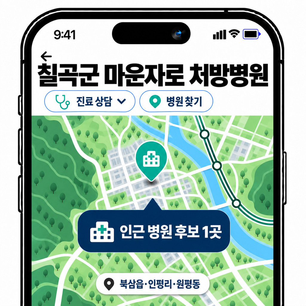 칠곡군 마운자로 처방병원 찾기, 북삼읍에서 구미 원평동 이동하기 1 image 143