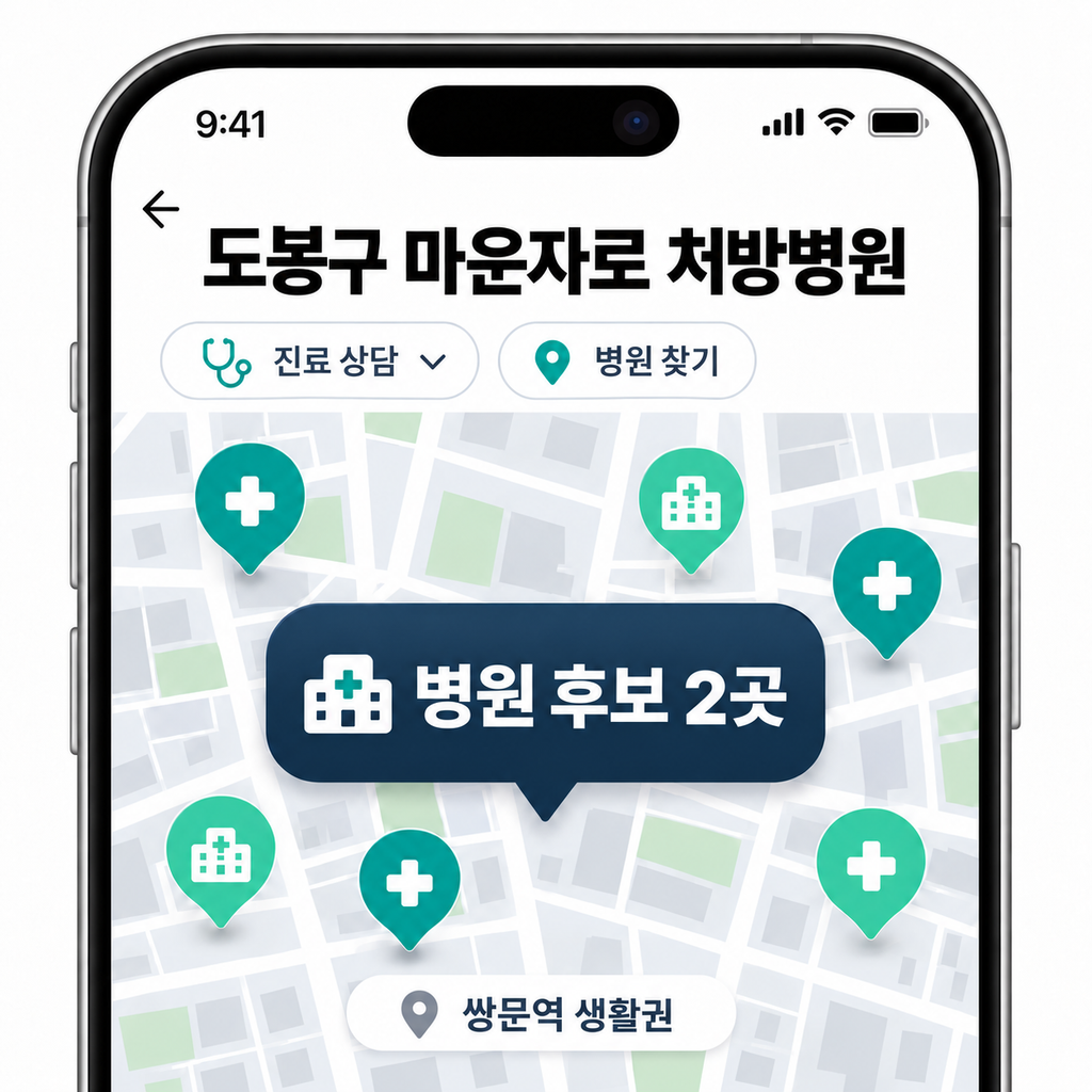 도봉구 마운자로 처방병원 찾기|쌍문역 생활권 병원 후보 2곳 1 image 9